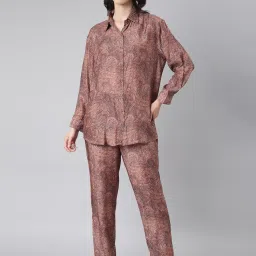 showoffff SHOWOFF Mauve Printed Co-ord Set image 1