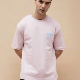 Code By Lifestyle Pink Loose Fit T-Shirt-image-35