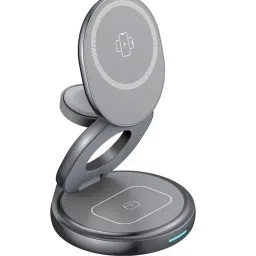 Neopack Grey 22.5W Transformer Foldable Wireless Charging Stand image 1