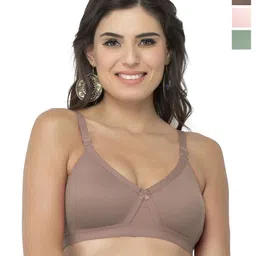 College Girl Pack of 3 Full Coverage Seamless Lightly Padded Minimizer Bra-picture-51