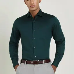 Allen Solly Green Cotton Regular Fit Shirt-image-50