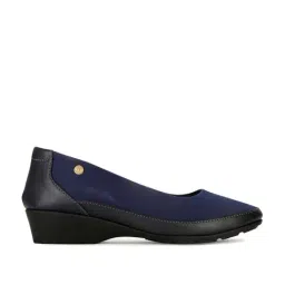 Bata Women's ADORA Navy Wedge Pumps-image-85