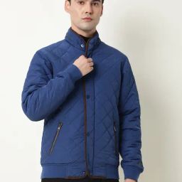 Rare Rabbit Teal Regular Fit Solid Jacket-42