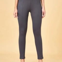 Annabelle by Pantaloons Grey Mid Rise Treggings-image-58
