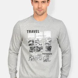 t-base Men Grey Printed Sweatshirt-image-93