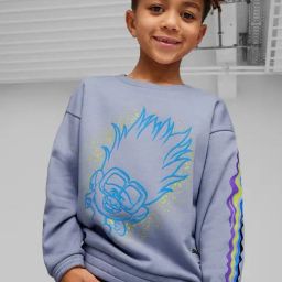 Puma Boys Grey Cotton Printed Sweatshirt-image-29