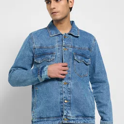 SF JEANS by Pantaloons Men Washed Denim Jacket-55