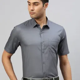 Ramraj Grey Cotton PolyCotton Regular Fit Shirts-image-27