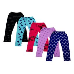 Tik Tok WEARS Pack Of 5 Floral-Printed Ankle-Length Leggings-image-72