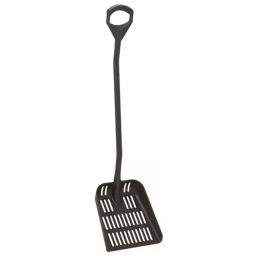 VIKAN Ergonomic Shovel Black with Drain Holes 380x340x90 mm, 56049-image-73