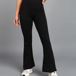 Rock Paper Scissors High Waist Ankle-Length Flared Gym Tights-image-77