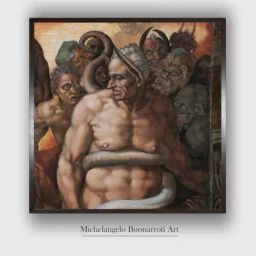 The Art House Brown & Beige Wooden Framed Canvas Painting Wall Art - 16 x 16 Inch-image-32