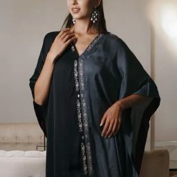 Spring Soul Black Modal Plain Kurta-image-49