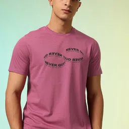 HRX by Hrithik Roshan Solid Rapid Dry Training T-shirt with Typography Detail-picture-43