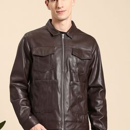 Mast & Harbour Faux Leather Tailored Jacket-image-23