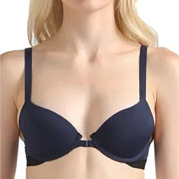 Calvin Klein Underwear Blue Shadow Solid Regular Fit Bra-image-95