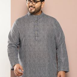 Sztori Plus Size Striped Kurta-picture-8