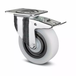 Tente Braked Swivel Castor Wheel, 200 Kg Capacity, 125 mm Wheel, 3477 HUR 125/36 P62 NOIR-image-20