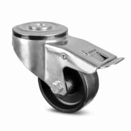 Tente Braked Swivel Castor Wheel, 70 Kg Capacity, 100 mm Wheel, 3377 POR 100/36 P30-13 NOIR-image-97