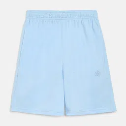 CHIMPRALA Boys Blue Solid Regular Fit Cotton Sports Shorts-picture-1