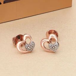 Malabar Gold and Diamonds 18k Gold Heart Earrings for Women-picture-44