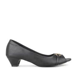 Inc.5 Women's Black Peep Toe Pumps-image-4