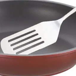judge by prestige JUDGE Black & Red Aluminium 25 cm Non-Stick Tawa - Set of 1 image 5