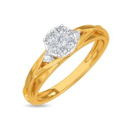 Kisna Diamond & Gold Jewellery Leah for her 14k (585) Diamond & Gold Ring For Women-image-20