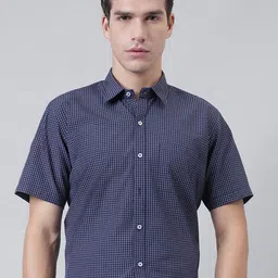 ACCOX Men Checked Spread Collar Cotton Formal Regular Fit Shirt-image-103