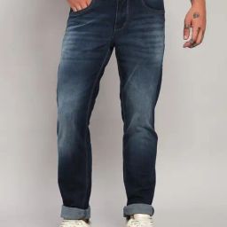 Cantabil Blue Regular Fit Jeans-image-61