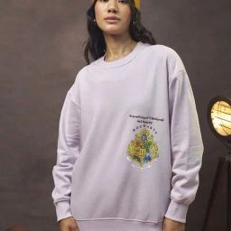 Bewakoof Purple Graphic Relaxed Fit Sweatshirt-image-37