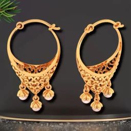 P.C. Chandra Jewellers 22KT Yellow Gold Unique Chandelier Earrings Crafted Expertly-image-67
