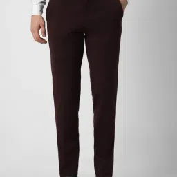 Van Heusen Brown Slim Fit Trousers-image-69