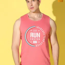 WOOSTRO Pack Of 2 Printed Pure Combed Cotton Gym VestsVWS26(RUN PEACH)(ENJOY MUSTARD)-image-68