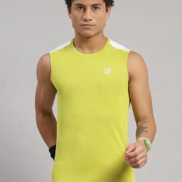 Rock.It Green Regular Fit Tank Tee-image-47