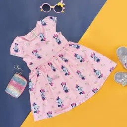 Pantaloons Baby Kids Pink Cotton Printed Dress-picture-41