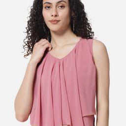 ALL WAYS YOU Ruffled Sleeveless Georgette Top-image-99