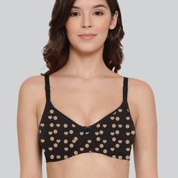 LYRA Printed Combed Cotton Wirefree Secret Support Bra with Detachable Strap-picture-0
