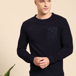 Mast & Harbour Self Design Pullover-image-18