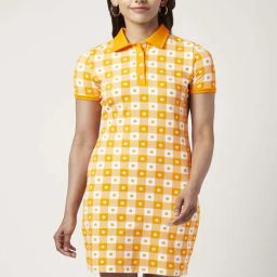 People by Pantaloons Yellow Cotton Printed Shift Dress-picture-38