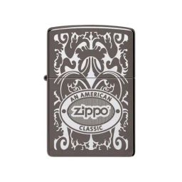 Zippo Black Brass American Classic Windproof Pocket Lighter-5