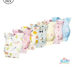 The Little Lookers Infants Pack Of 10 Printed Disposable Bibs-image-19