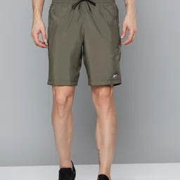 Reebok Men Olive Green Solid WOR WOVEN Training Sports Shorts-image-91