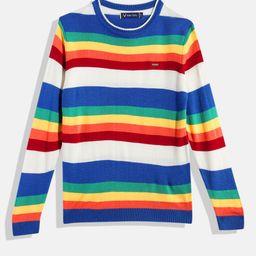 Allen Solly Junior Boys Striped Pullover-image-54