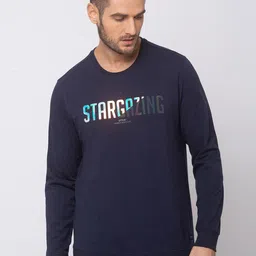SPYKAR Men Blue Printed Sweatshirt-picture-33