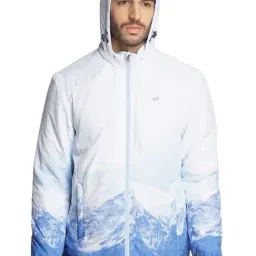 Wildcraft Blue Regular Fit Printed Hooded Jacket-image-92