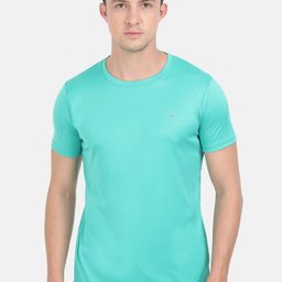 Masculino Latino Men Sea Green Slim Fit Rapid-Dry Sports T-shirt-image-67