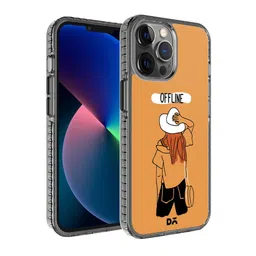 DailyObjects Black & Yellow Printed Offline iPhone 12 Pro Max Phone Case-86