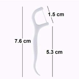 AVNISH 40pcs of Dental Floss With Handle Flosser For Teeth Flossing Thread Toothpick Mounth Cleaning Tool (Pack of 2) Tooth Cleaning Disposable Teeth Flossing Thread Toothpicks Healthy and Breath Gums image 3
