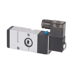Techno 6.35 mm (1/4 inch) 5/2 Way 220 V AC Single Solenoid Valve 4V210-08B-8
